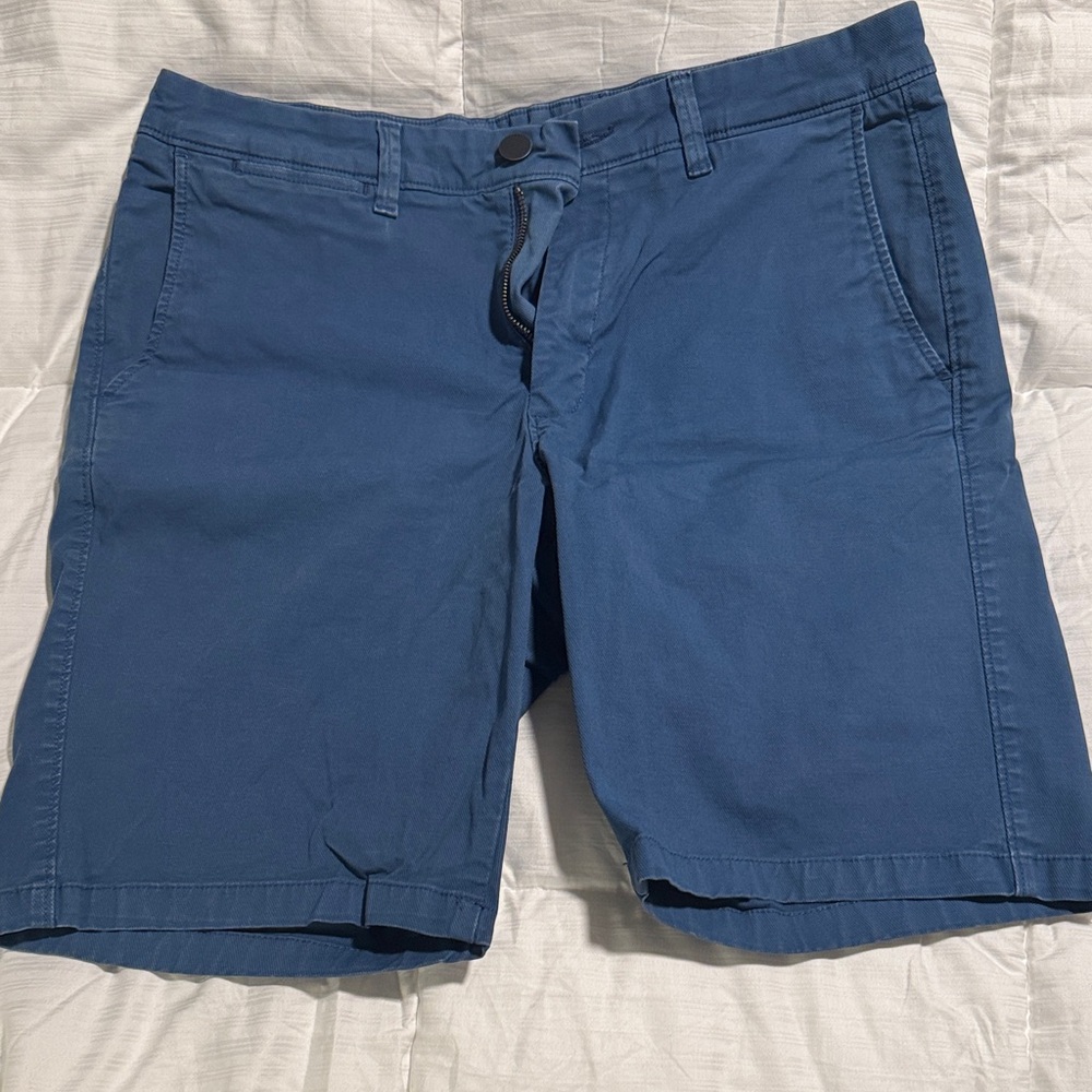 DL1961 Men's Deep Blue Flat Front Shorts